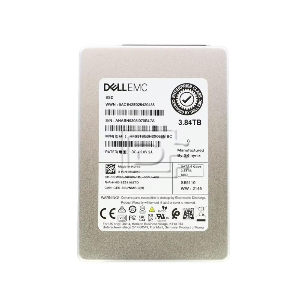 DELL 6Gps 3.84TB 2.5 SSD