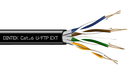 Dintek Cat.6 4Pair FTP Shielded (U/FTP) Outdoor Cable, 23AWG (PE Black) - 305M/reel