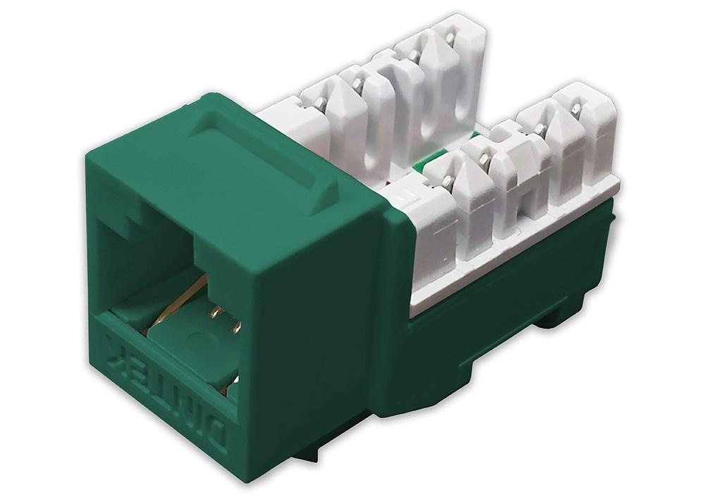 Dintek Cat.5e Unshielded Keystone Jack, Horizontal, E-Jack (for normal punch down or E-Tool