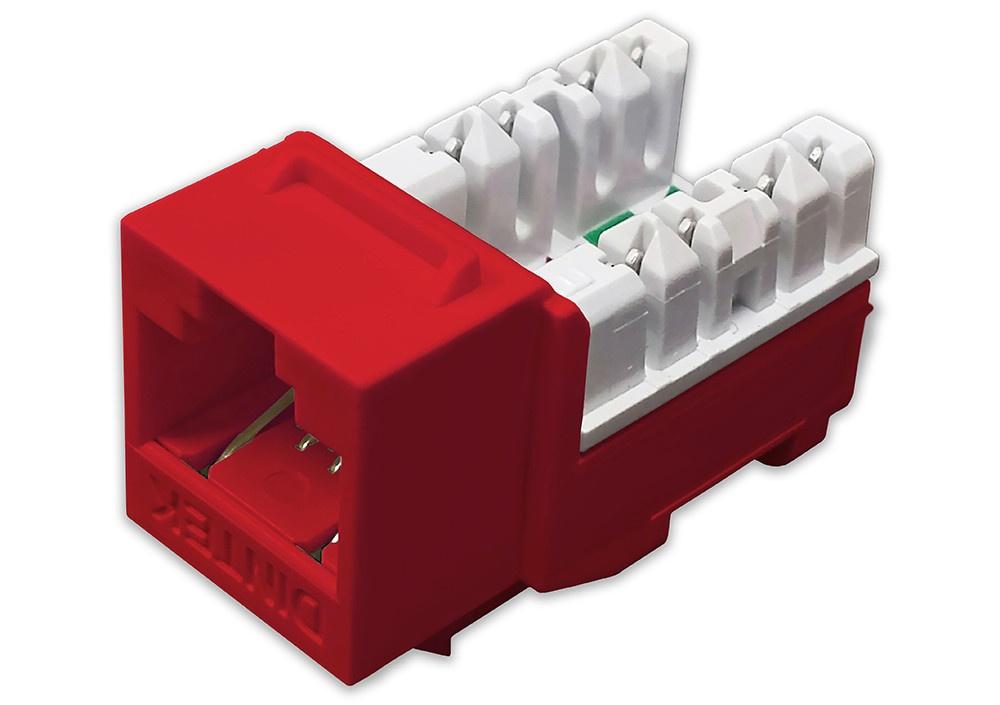 Dintek Cat.5e Unshielded Keystone Jack, Horizontal, E-Jack (for normal punch down or E-Tool