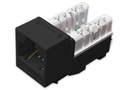 Dintek Cat.5e Unshielded Keystone Jack, Horizontal, E-Jack (for normal punch down or E-Tool