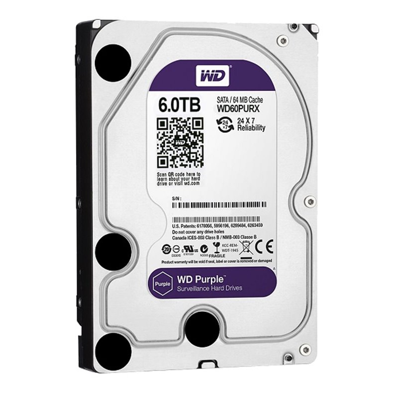 Western Digital WD60PURX 6TB SATA Hard Drive