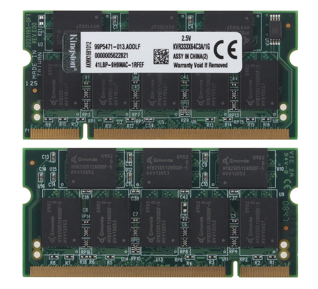 Kingston 256MB 333MHz DDR Non-ECC CL2.5 SODIMM Notebook Memory
