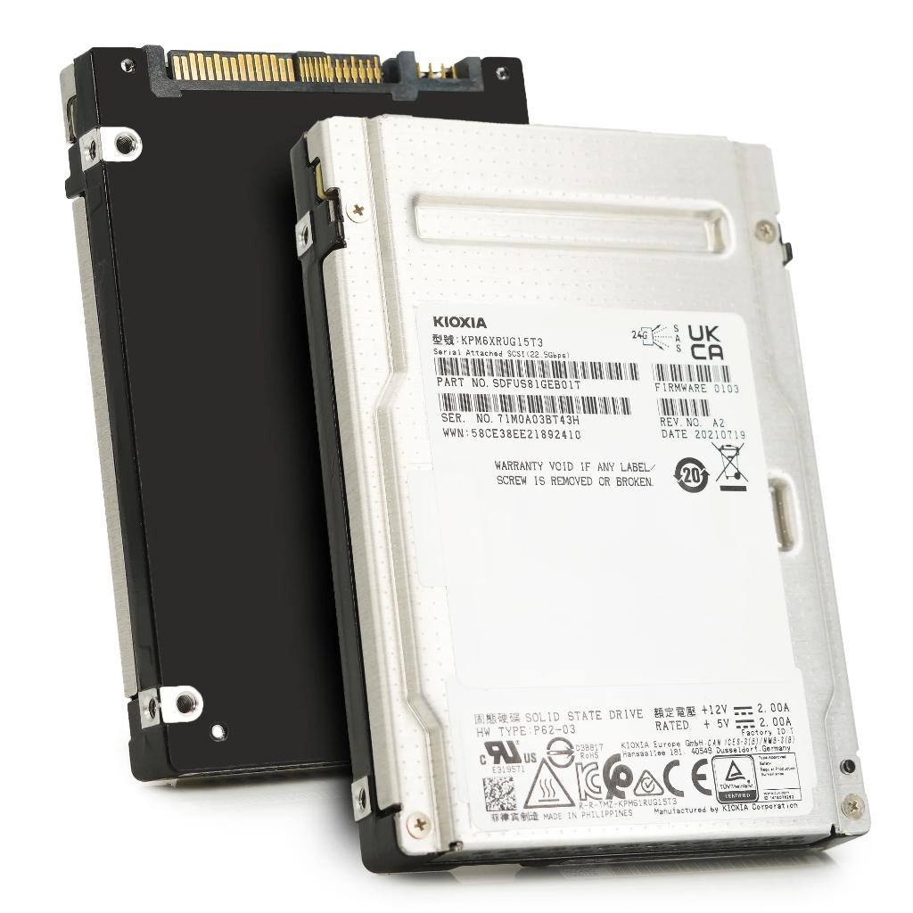 KIOXIA PM6-R 15.36TB SAS 24Gb/s Enterprise SSD