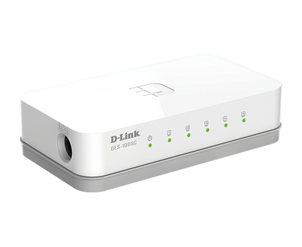 D-Link 5-Port 10/100 Mbps Unmanaged Desktop Switch (DES-1005C)