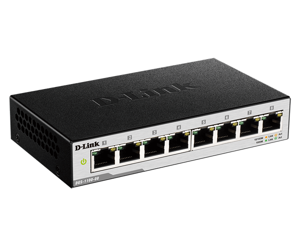 D-Link 8 Port Web Smart 10/100/1000 POE Gigabit Switch