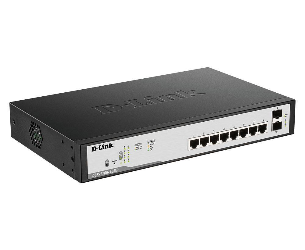 D-Link 10-Port Gigabit PoE Smart Managed Switch
