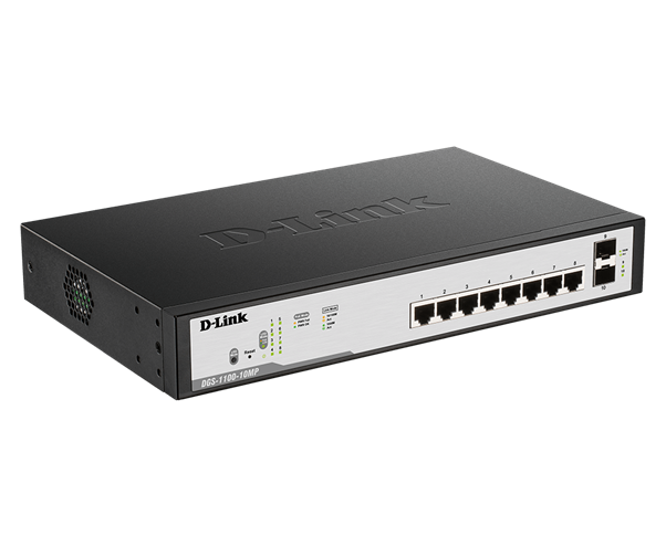 D-Link 10-Port Gigabit PoE Smart Managed Switch