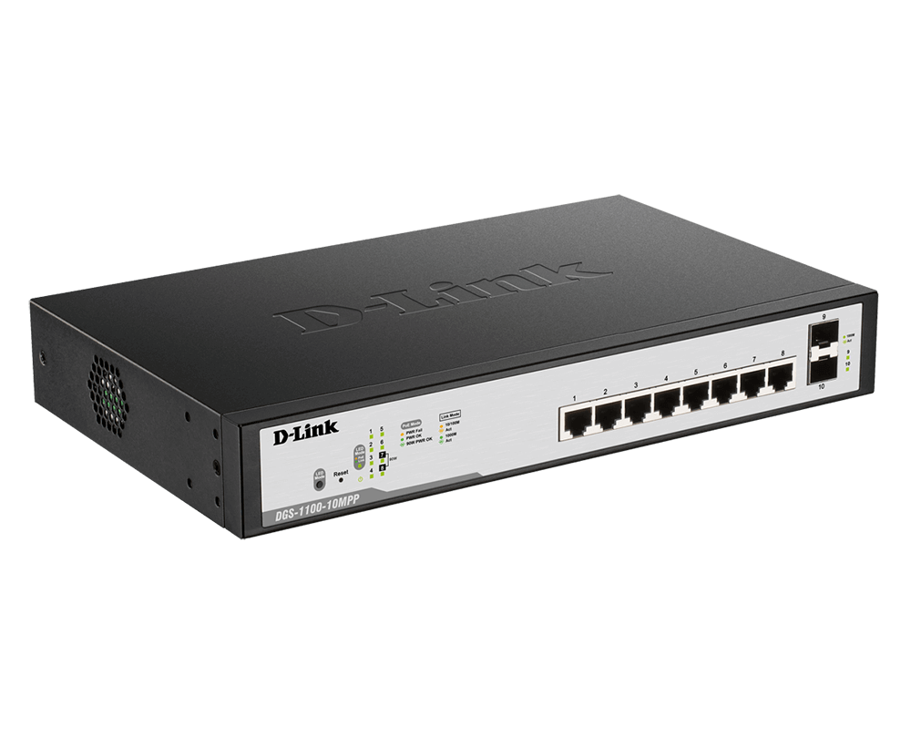 D-Link 10-Port Gigabit PoE++ Smart Managed Switch