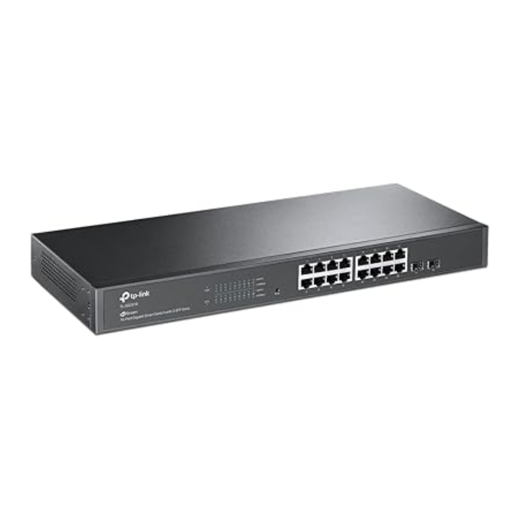 TP-Link JetStream 16-Port Gigabit Smart Switch with 2 SFP Slots