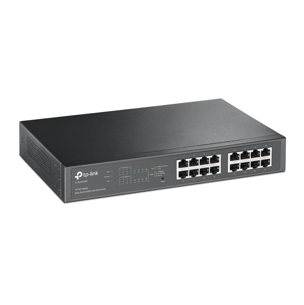 TP-Link 16-Port Gigabit Easy Smart PoE Switch with 8-Port PoE+