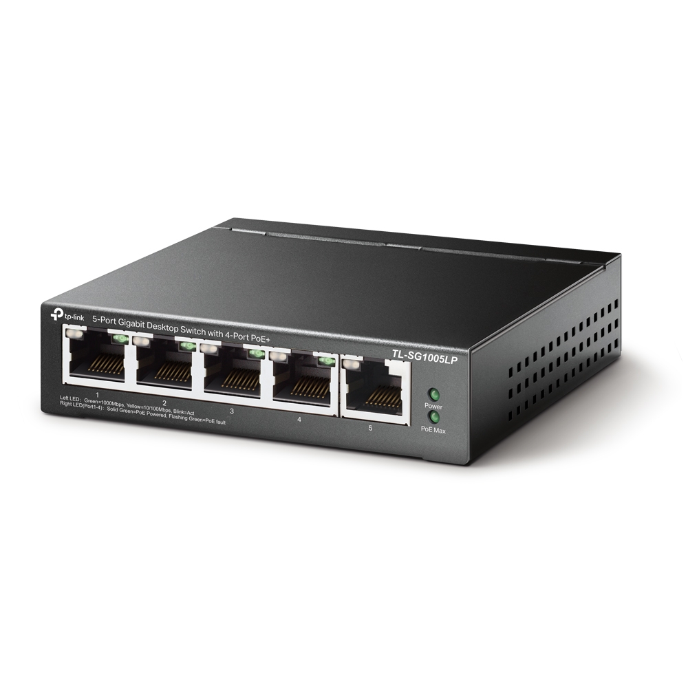 TP-Link 5-Port Gigabit Desktop PoE Switch with 4-Port PoE+