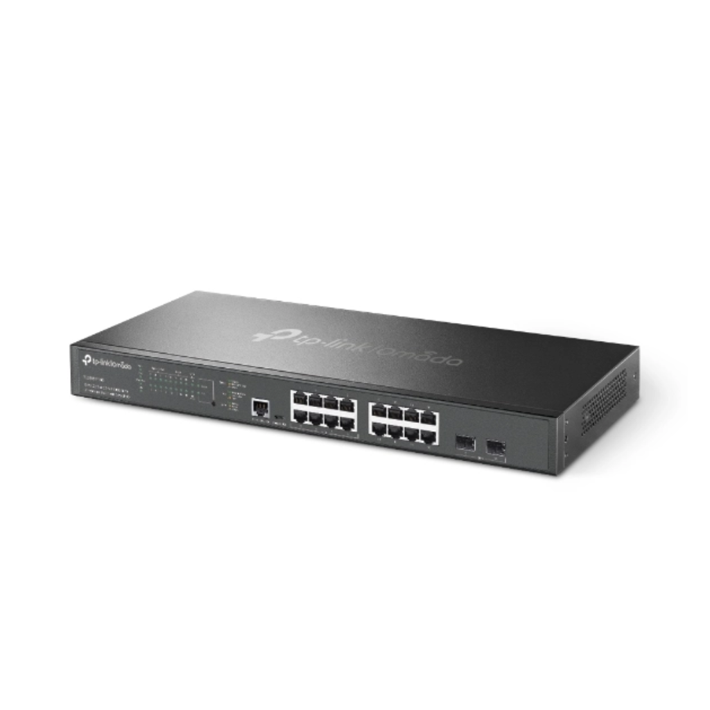 TP-Link Omada 16-Port 2.5G and 2-Port 10GE SFP+ L2+ Managed Switch with 8-Port PoE+