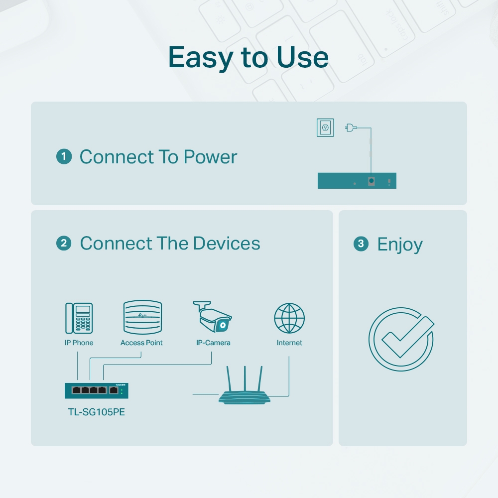 TP-Link 5-Port Gigabit Easy Smart Switch with 4-Port PoE+