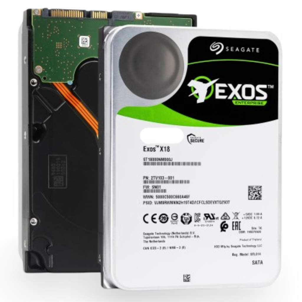 Seagate ST16000NM000J 16TB SATA Exos X18 Enterprise Hard Drive