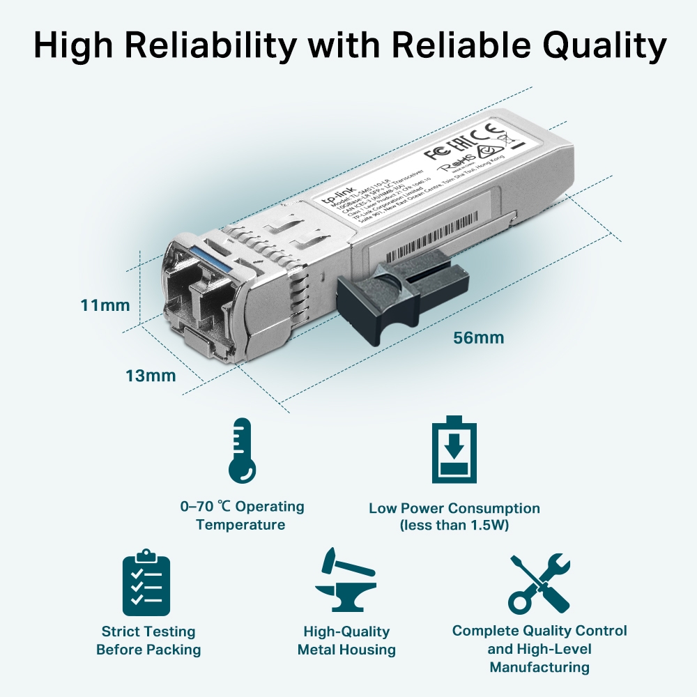 TP-Link 10GBase-LR SFP+ LC Transceiver