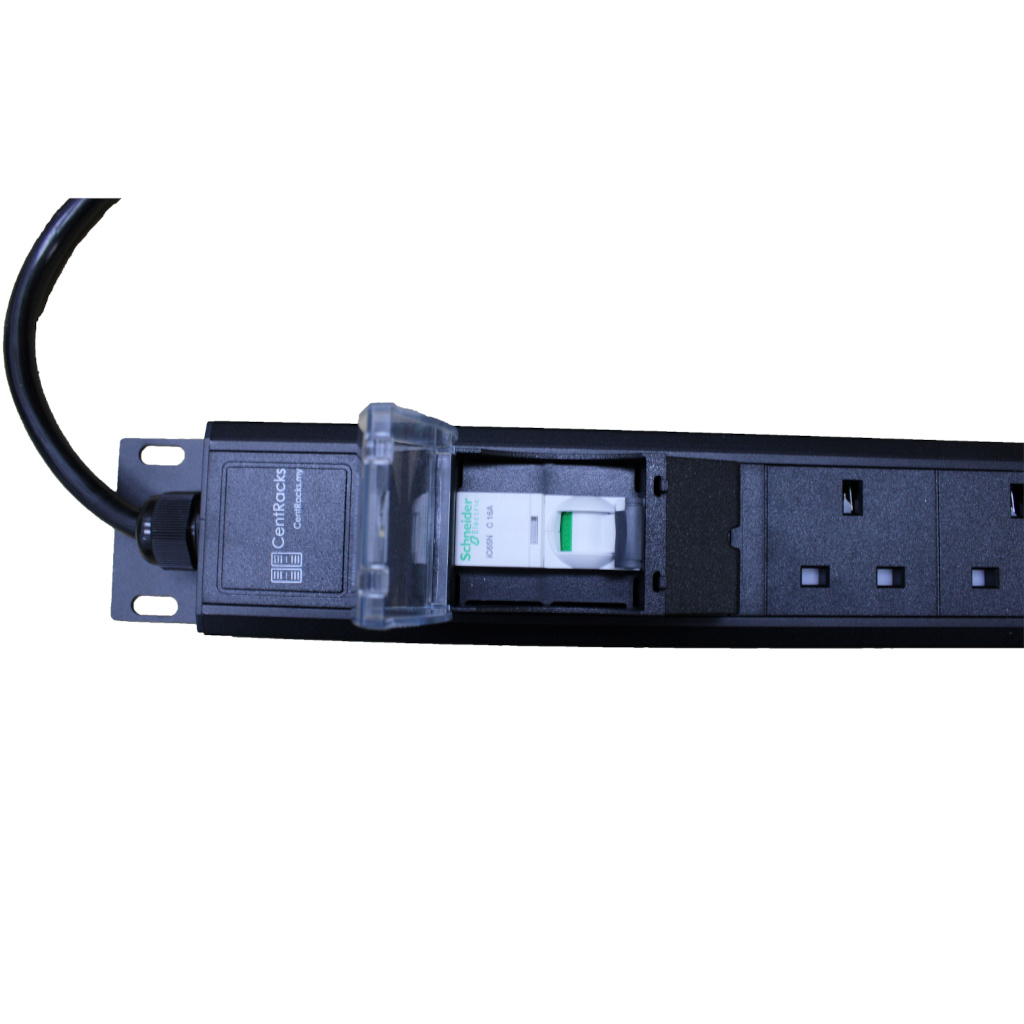 CentRacks 12 Gang 13A PDU with 16A DP MCB