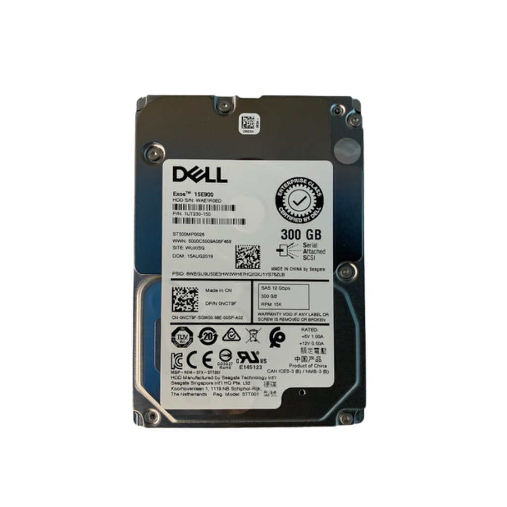(00N0T4) Dell 300GB SAS 12 Gb/s 	2.5 inches 15k RPM HDD