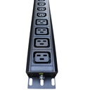 CentRacks 20 Gang 10A PDU with 16A DP MCB c/w AMP&VOLT Meter
