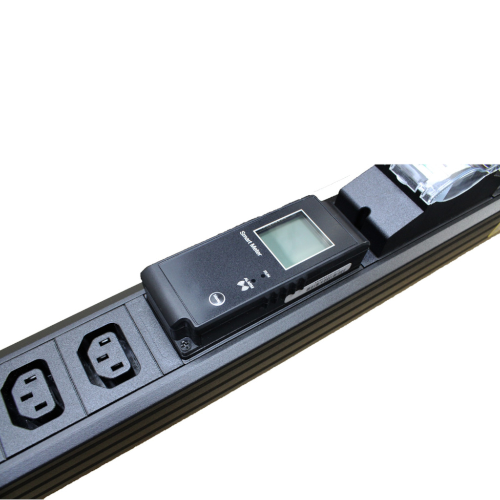 CentRacks 20 Gang 10A PDU with 16A DP MCB c/w AMP&VOLT Meter