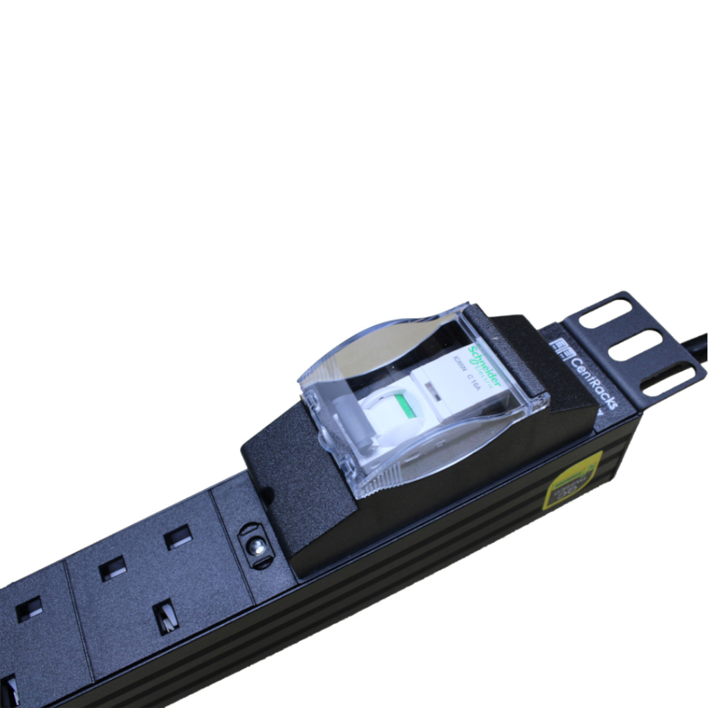 CentRacks 6 Gang 13A PDU with 16A DP MCB