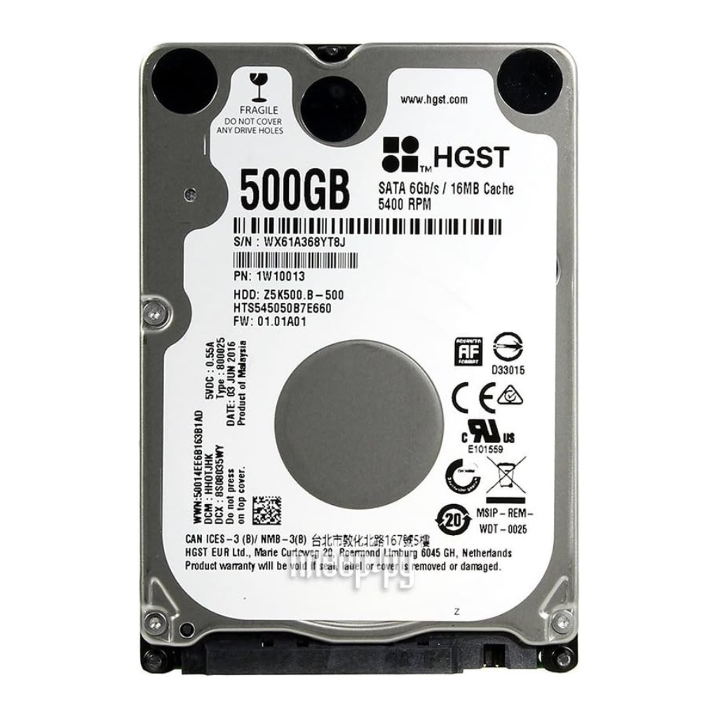 Hitachi Travelstar Z5K500 500GB 5400RPM SATA III 6Gb/s 8MB Cache 2.5" 7mm Laptop Hard Dri