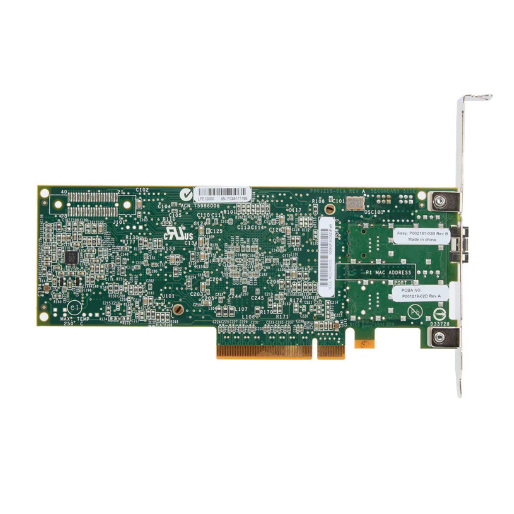 Dell Emulex LPE12000 8G Single Port Fibre Channel HBA P001219-02D P002181-02B
