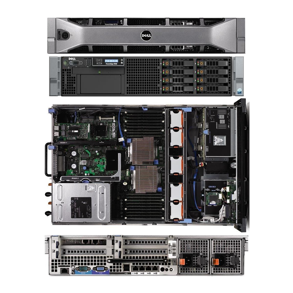 (Refurbished) Dell PowerEdge R710 Server (2xX5667.64GB.12TB)