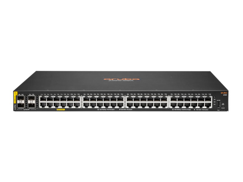 HPE Aruba 6100 48G Class4 PoE 4SFP+ 370W Switch