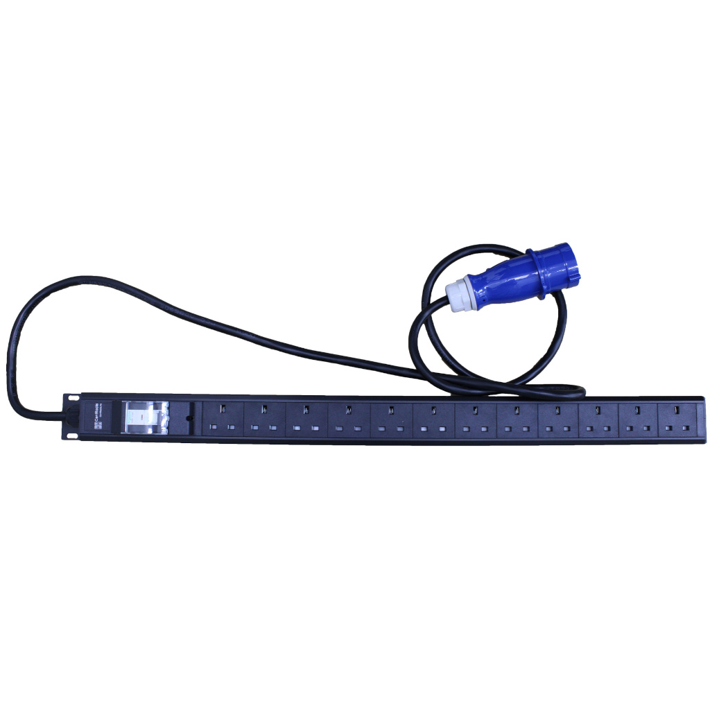 CentRacks 12 Gang 13A PDU with 32A DP MCB