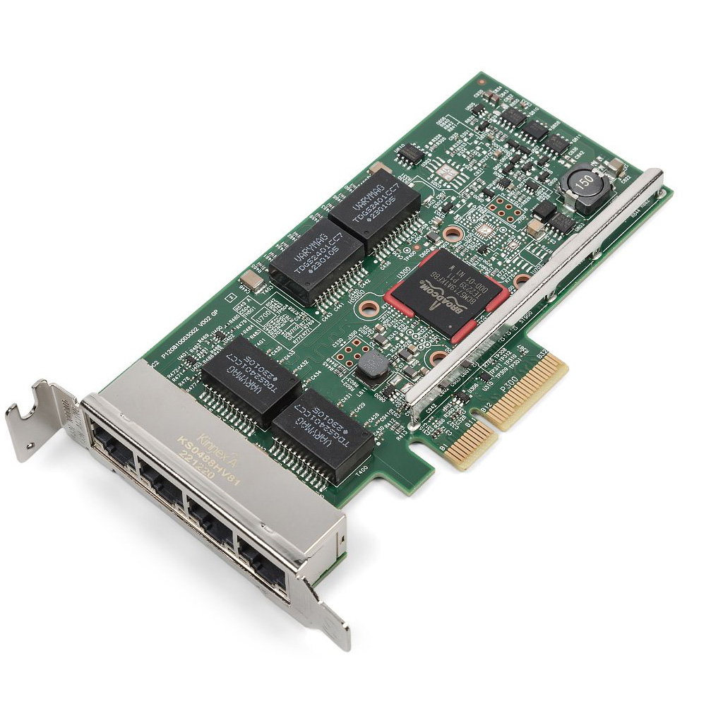Broadcom 5719 QP 1Gb Network Interface Card, Low Profile,CusKit
