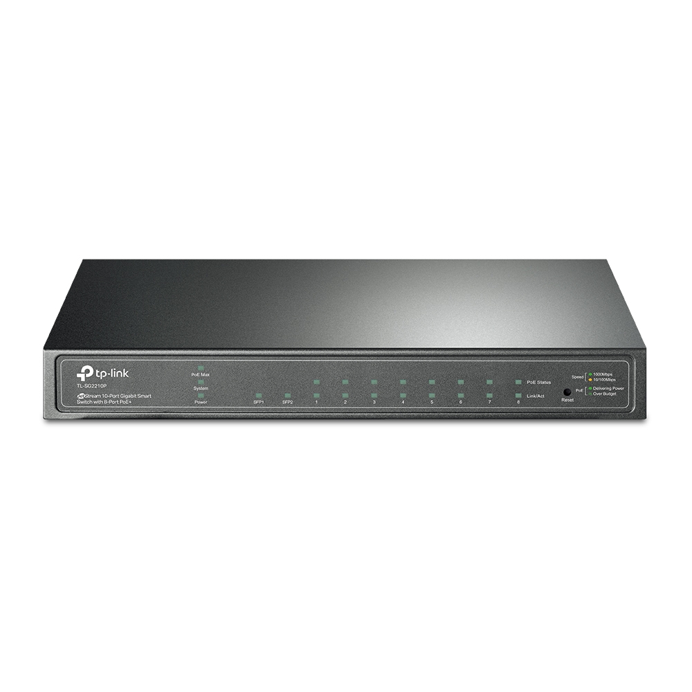 TP-Link JetStream 10-Port Gigabit Smart Switch with 8-Port PoE+