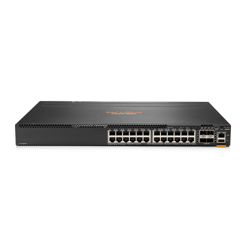 HPE Aruba Networking CX 6300M 24-port 1GbE and 4-port SFP56 Switch