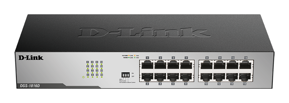 D-Link 16-Port Gigabit Unmanaged Desktop Switch