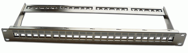 Dintek PowerMAX+ 1U 24P Cat.6/6A FTP Snap-in Panel