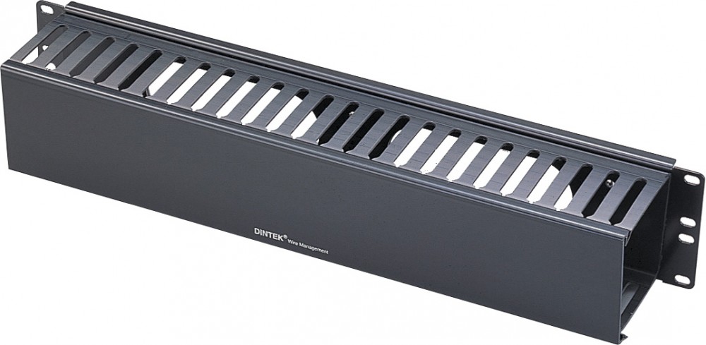 Dintek 2U Single Sided Finger Duct Panel