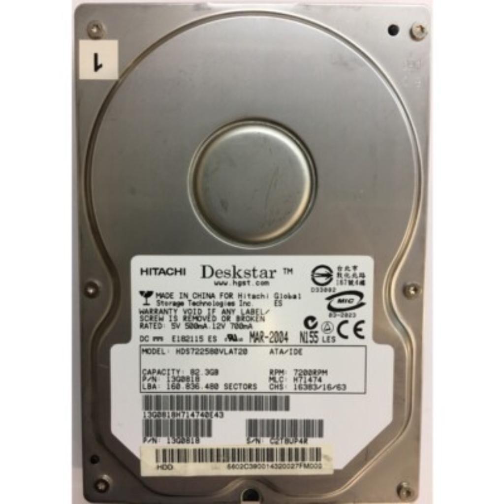 HITACHI Deskstar 82GB 7.2K ATA/IDE 3.5