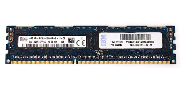 Hynix 4GB PC3-10600R DDR3-1333MHz ECC Registered CL9 240-Pin DIMM