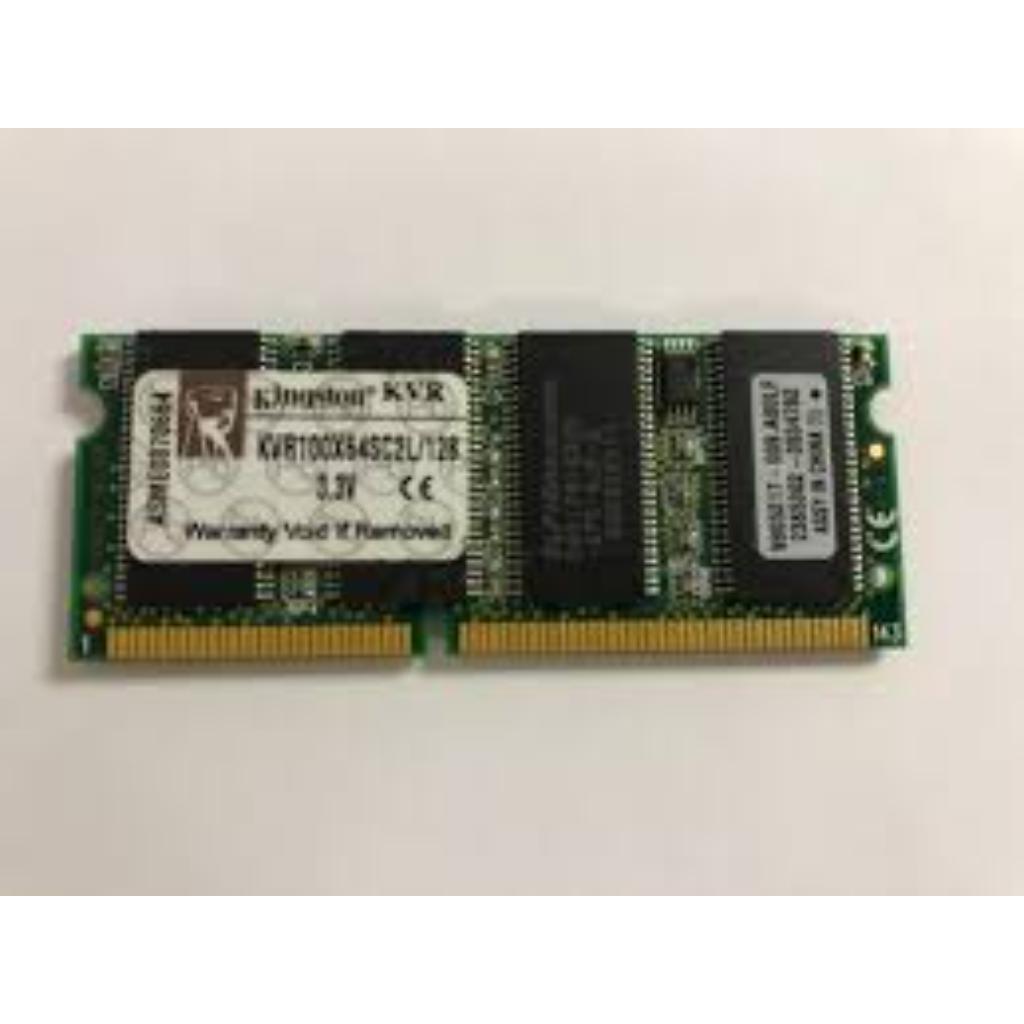 Kingston 128 MB 100MHz 144-Pin Non-ECC SODIMM SDRAM 3.3 V CL3 Memory for HP