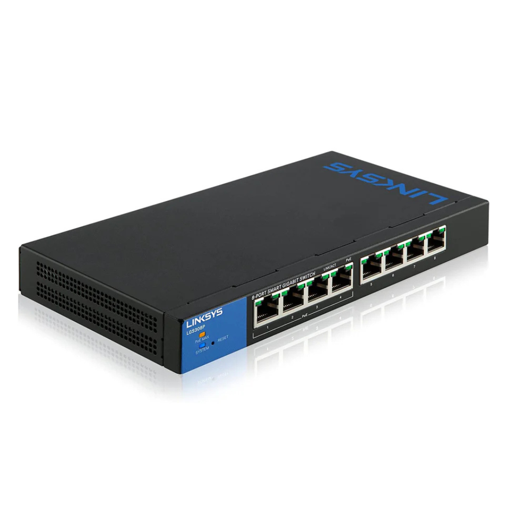 Linksys 8-Port Business Desktop Gigabit PoE+ Switch