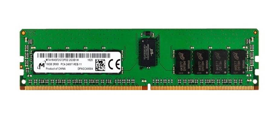 Micron 1x 16GB DDR4-2400 RDIMM PC4-19200T-R Dual Rank x8 Module