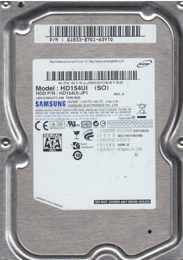 Samsung 1.5TB SATA 3.5 Hard Drive