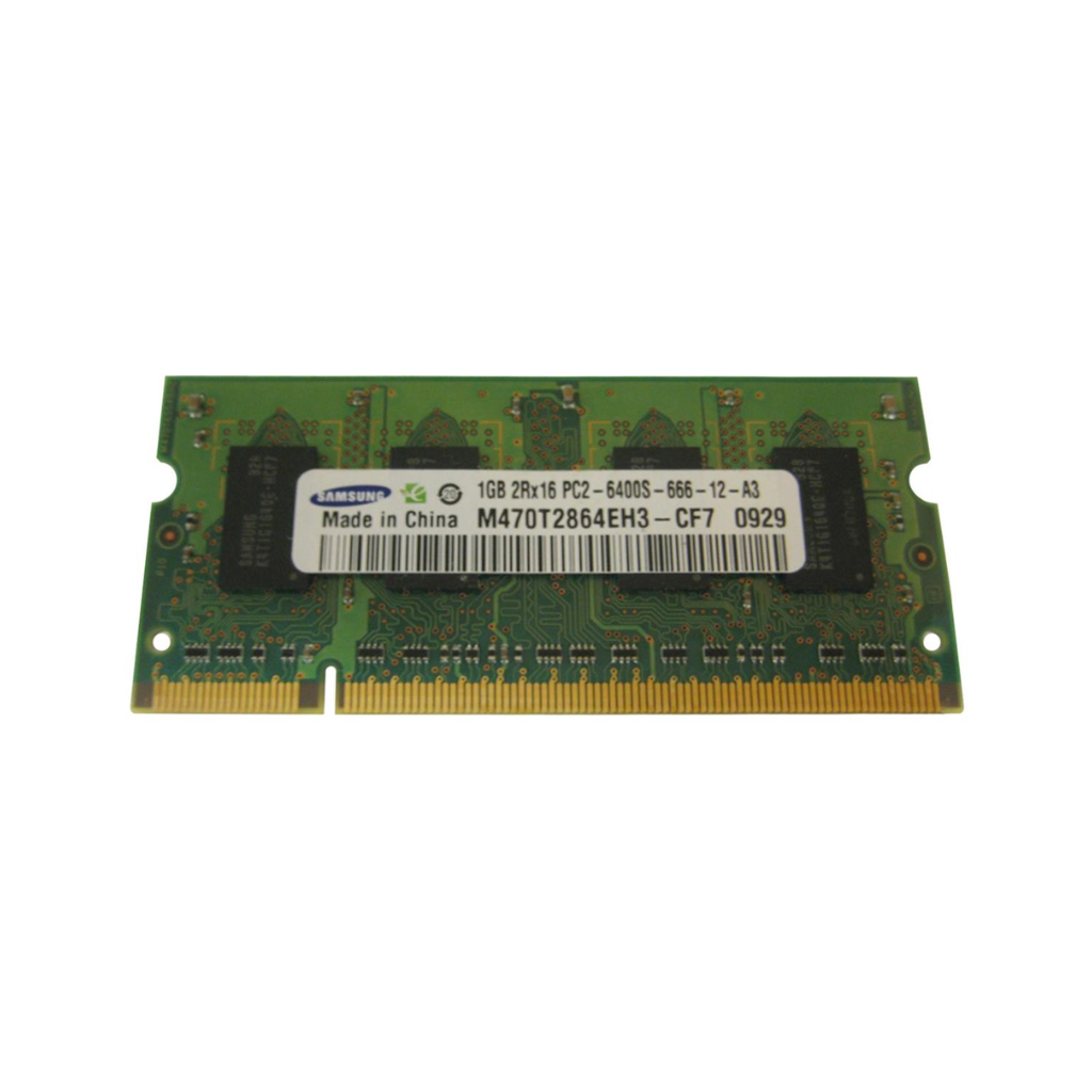 Samsung 1GB 2Rx16 DDR2 PC2-6400s 800MHz 200pin SODIMM Notebook Memory