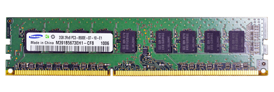 Samsung 2GB PC3-8500E DDR3-1066MHz ECC Unbuffered CL7 240-Pin DIMM