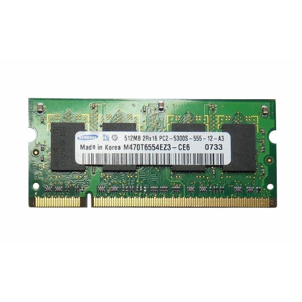 Samsung 512MB 2Rx16 DDR2-667 PC2-5300S SODIMM Notebook Memory