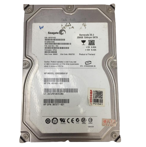 Seagate BarraCuda ES.2 250GB 7200 RPM 32MB Cache SATA 3.0Gb/s 3.5" Internal HDD