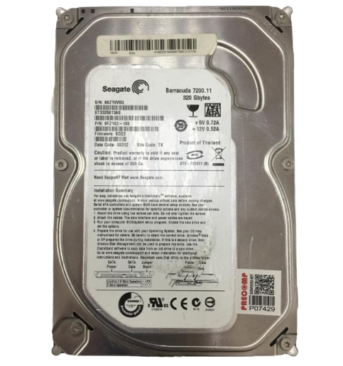 Seagate Barracuda 7200.11 320GB 7.2K 3.5" SATA Hard Drive