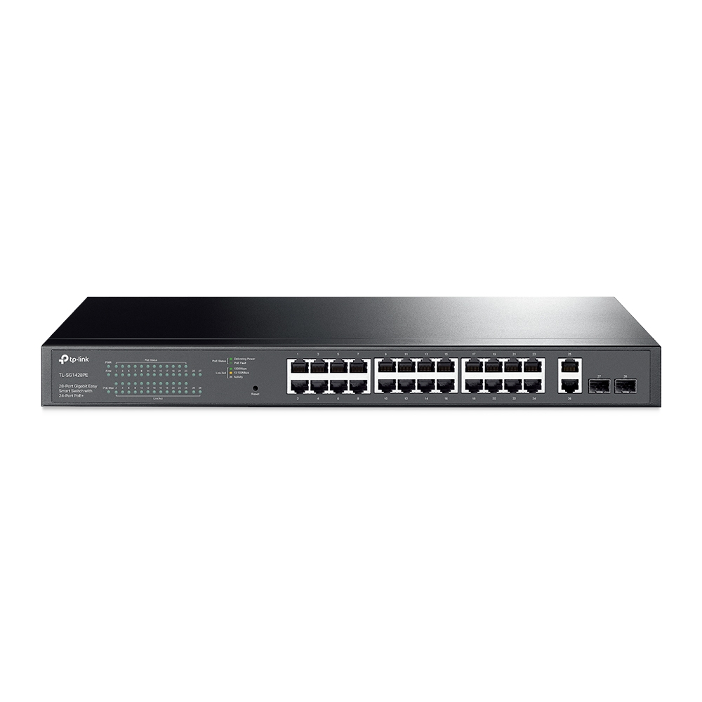 TP-Link 28-Port Gigabit Easy Smart PoE Switch with 24-Port PoE+