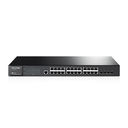 TP-Link JetStream 24-Port Gigabit and 4-Port 10GE SFP+ L2+ Managed Switch with 24-Port PoE+
