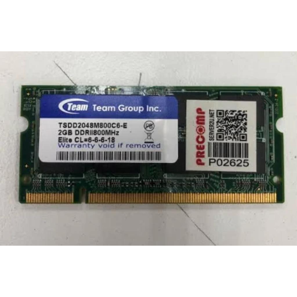 Team Elite 2GB DDR2 800Mhz CL=6-6-6-18 Laptop RAM